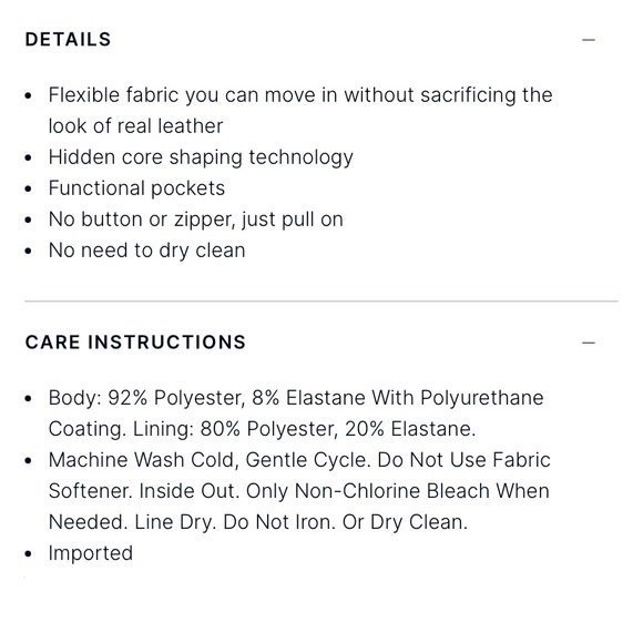 Spanx Leather-Like Straight Leg Pant - Picture 8 of 8